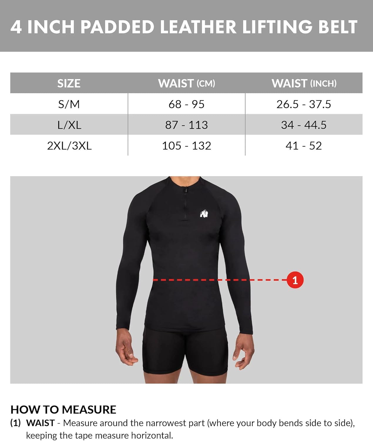 Gepolsterter Leder-Hebegürtel für Krafttraining, XXL-3XL Schwarz