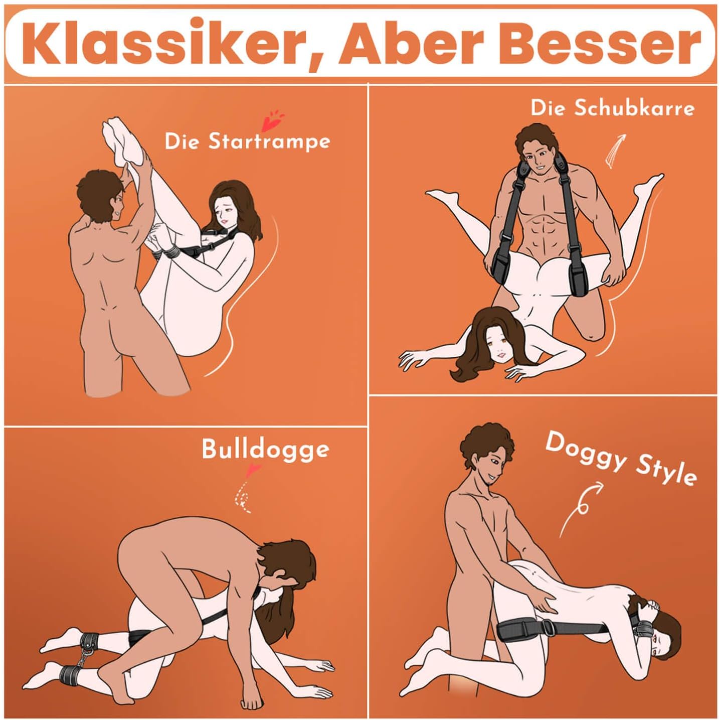 3-in-1 BDSM Bondage-Set für Paare