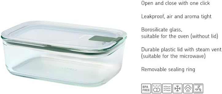 Glasbehälter für Mikrowelle, 2250 ml