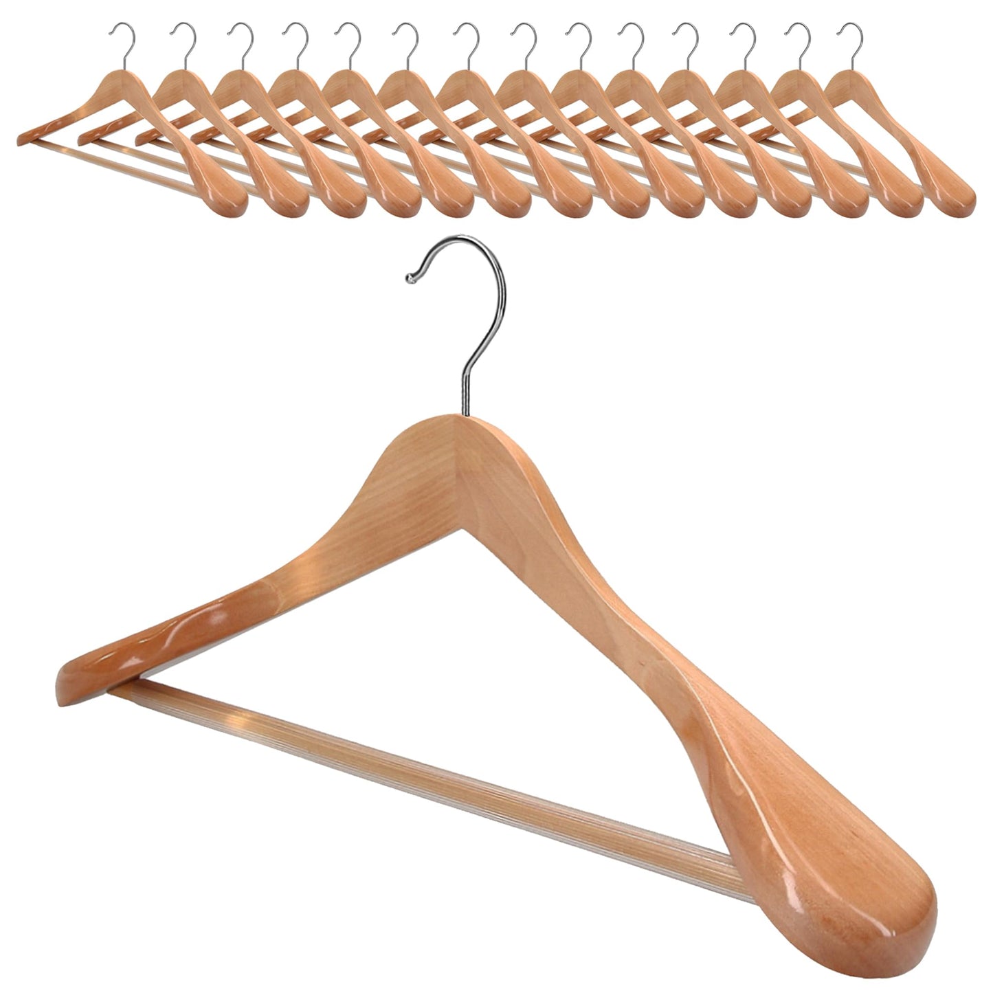 Holzkleiderbügel, 15 Stück, 15