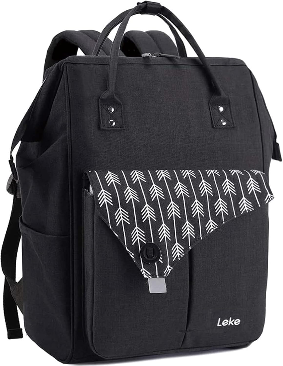 Rucksack mit Laptopfach & Anti-Diebstahl-Tasche, 15.6 Zoll Schwarz