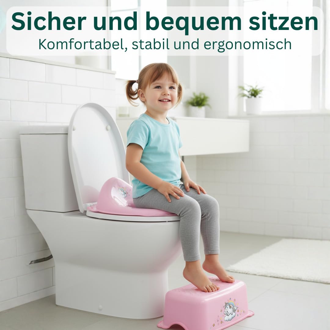 Toilettensitzaufsatz für Kinder, Einhorn Toilettenaufsatz