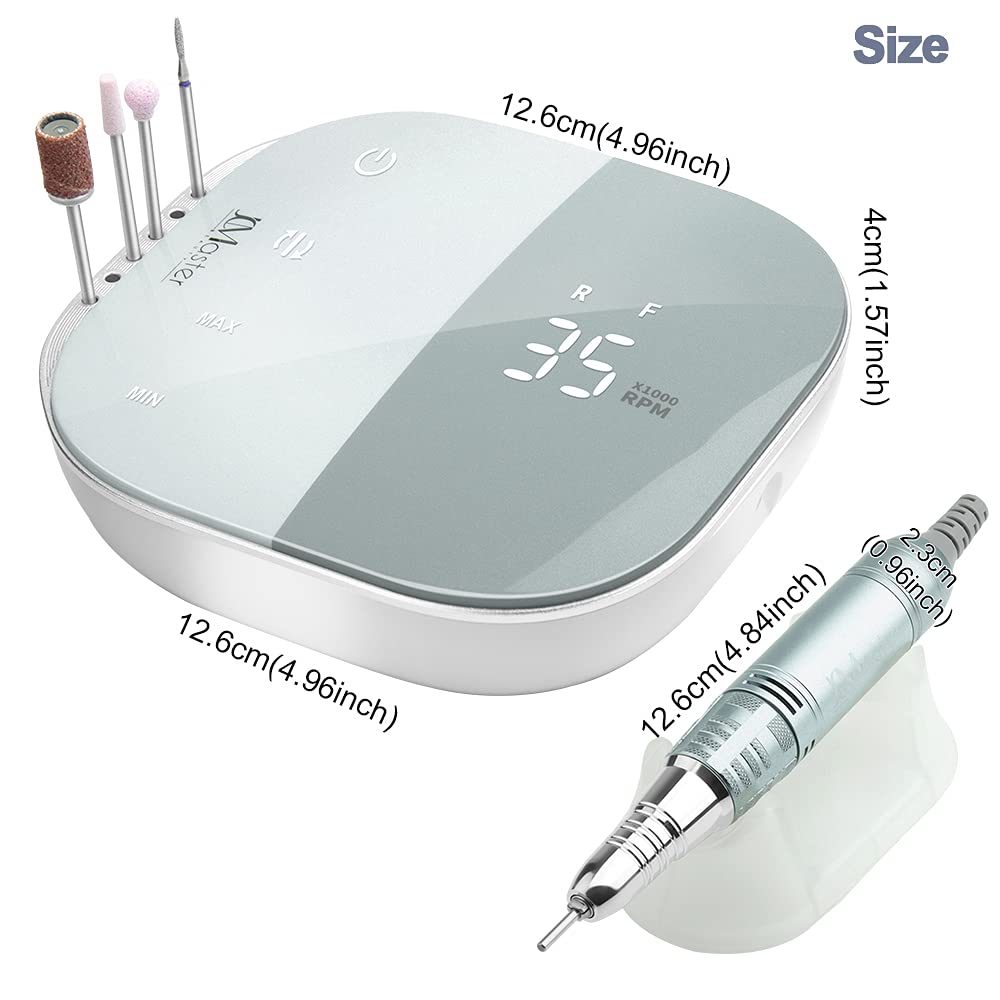 TouchPro+ Nagelfräser Set für Gelnägel & Acrylnägel, 6 Stück (1er Pack)