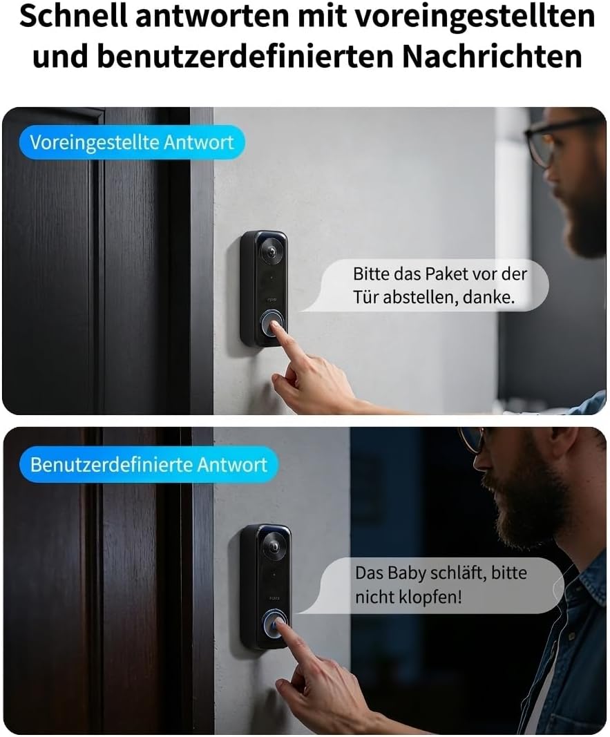 Türklingel-Kamera G400 mit Chime und 2K HD