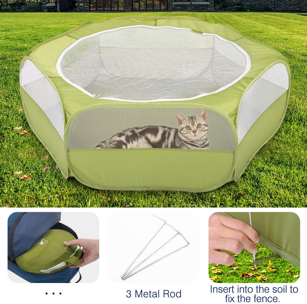 Freigehege für Kleintiere, A-Grün