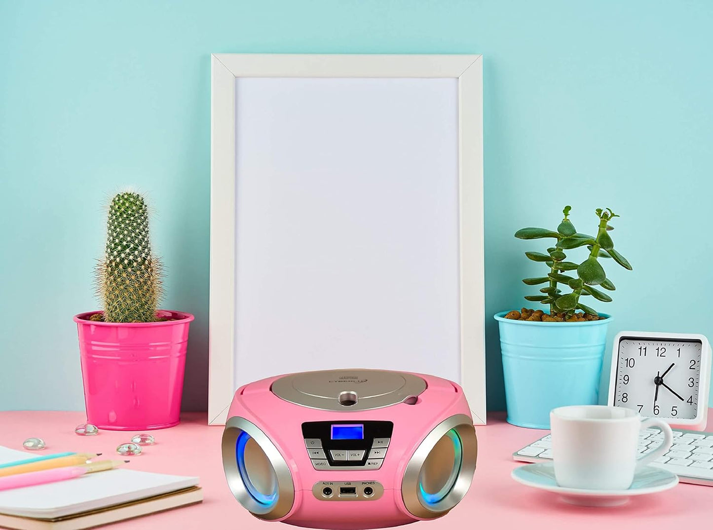 Tragbarer CD-Player, Pretty Kitty Pink