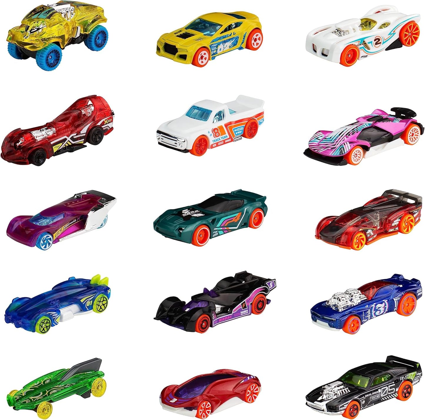 15 Spielzeugautos