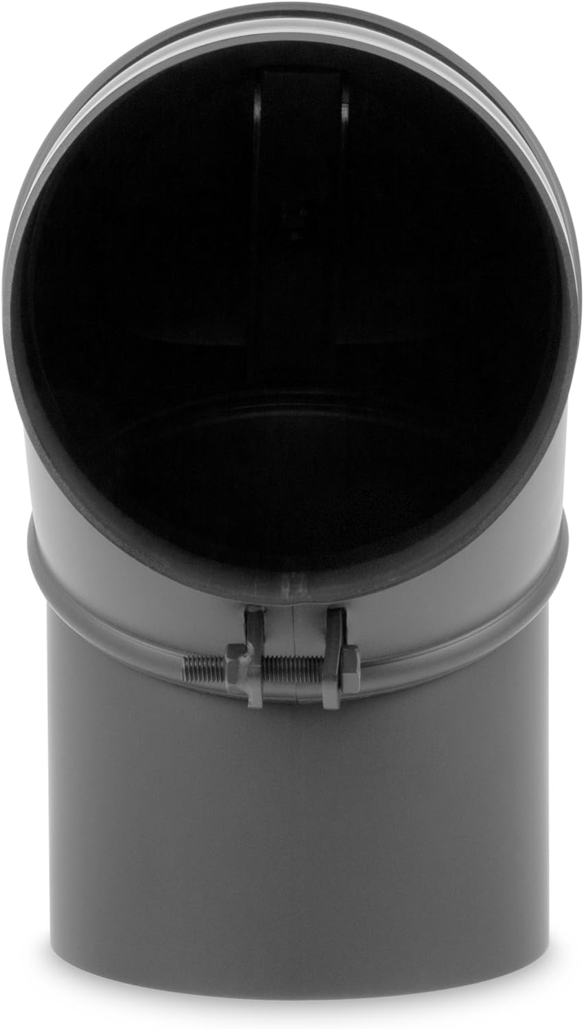 Ofenrohr-Bogen, Ofenrohr Bogen 0-90° drehbar mit Tür Gussgrau