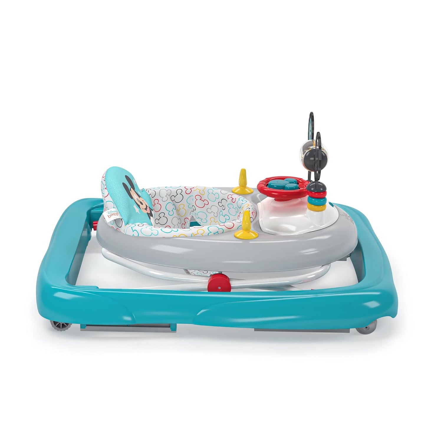 Lauflernhilfe mit Spielstation, Weiss/opulenter Garten
