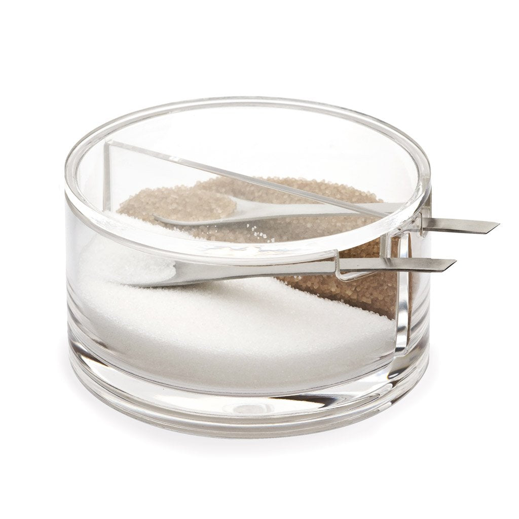 Zuckerschale mit zwei Fächern