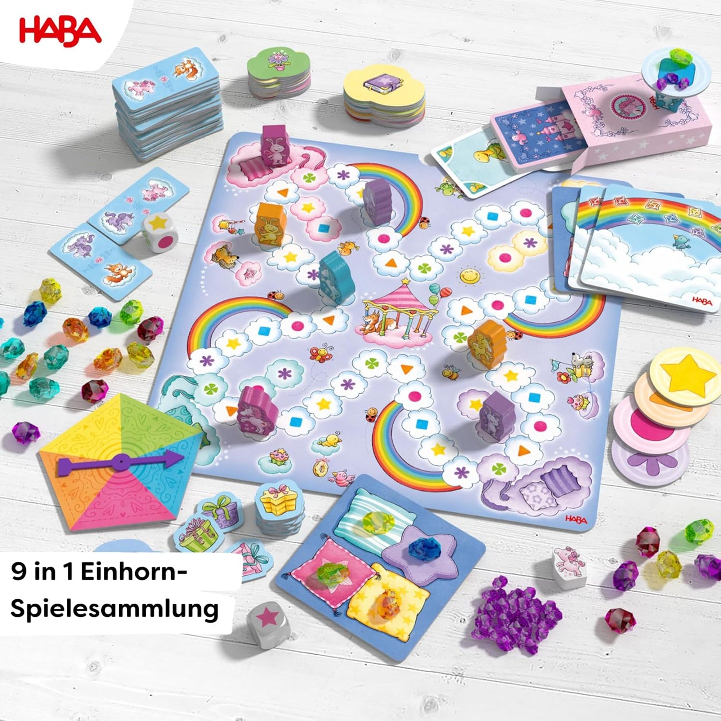 Einhorn Glitzerglück Spielesammlung, Gelb