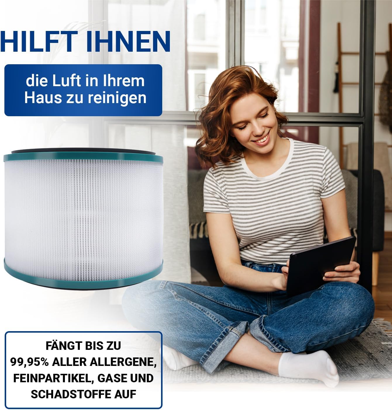 Luftreiniger Ersatzfilter für Dyson Pure, 1 Stück 968101-04