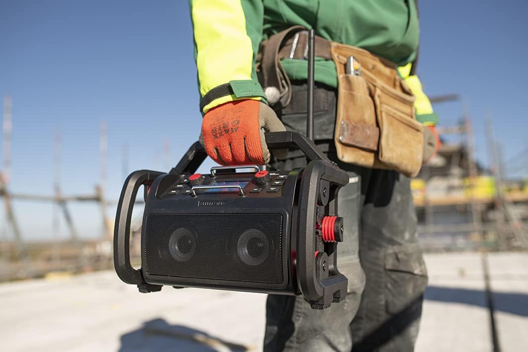 Baustellenradio Rockpro mit DAB+ und Bluetooth