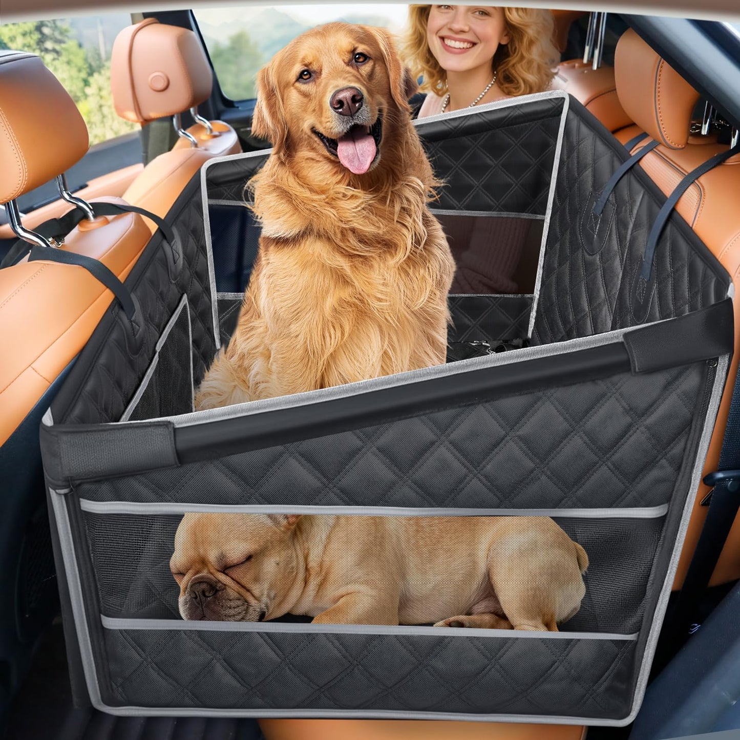 Hunde-Autositz, L