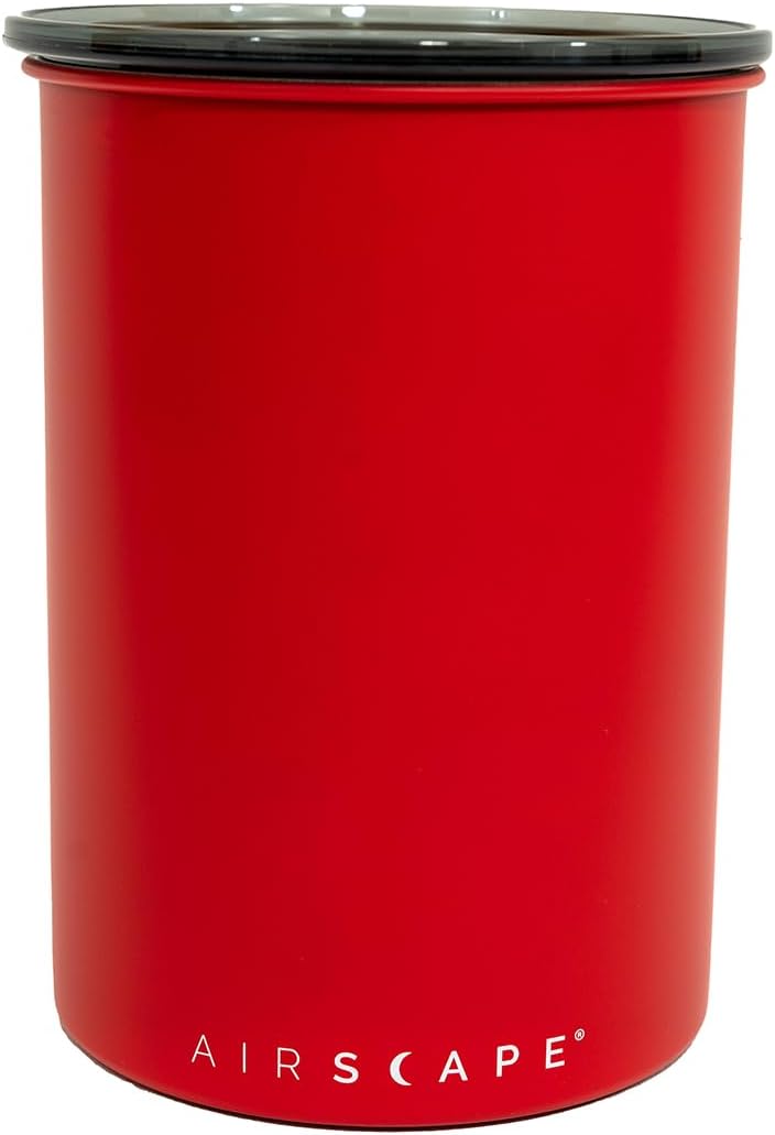Bohnenbehälter, Mattes Rot Medium