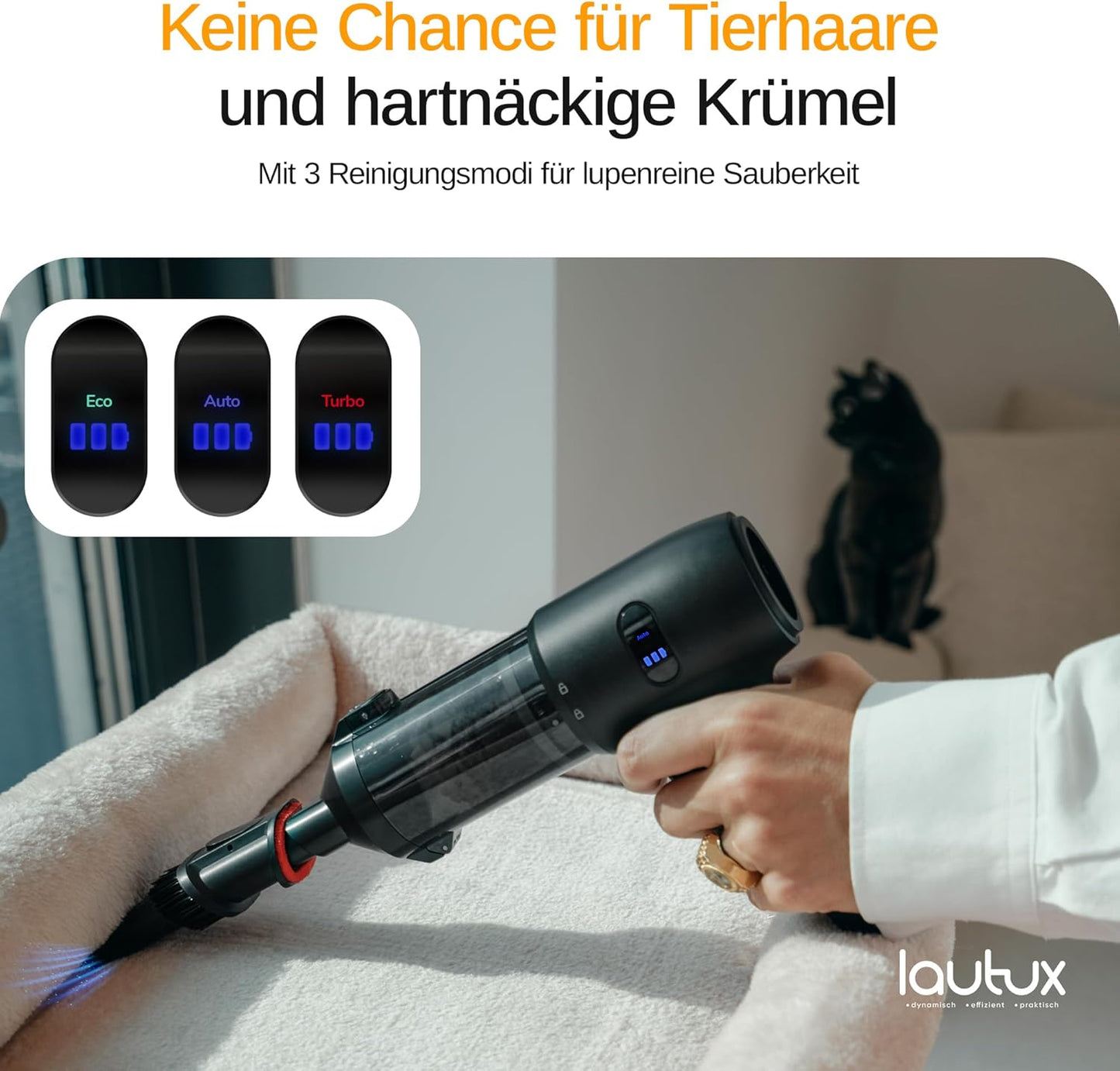Handstaubsauger Pro 2 mit HEPA-Filter, Nachtschwarz Premium Set