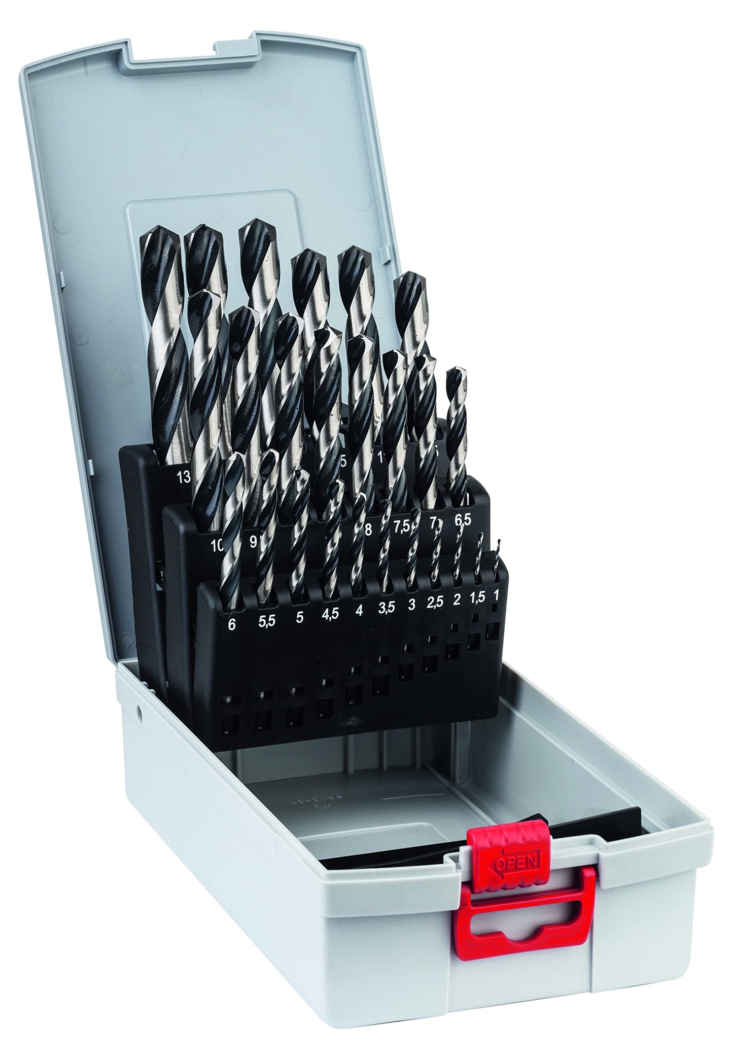 ProBox HSS-Spiralbohrer-Satz PointTeQ, 135°, 25-teilig, Ø 1-13 mm Set