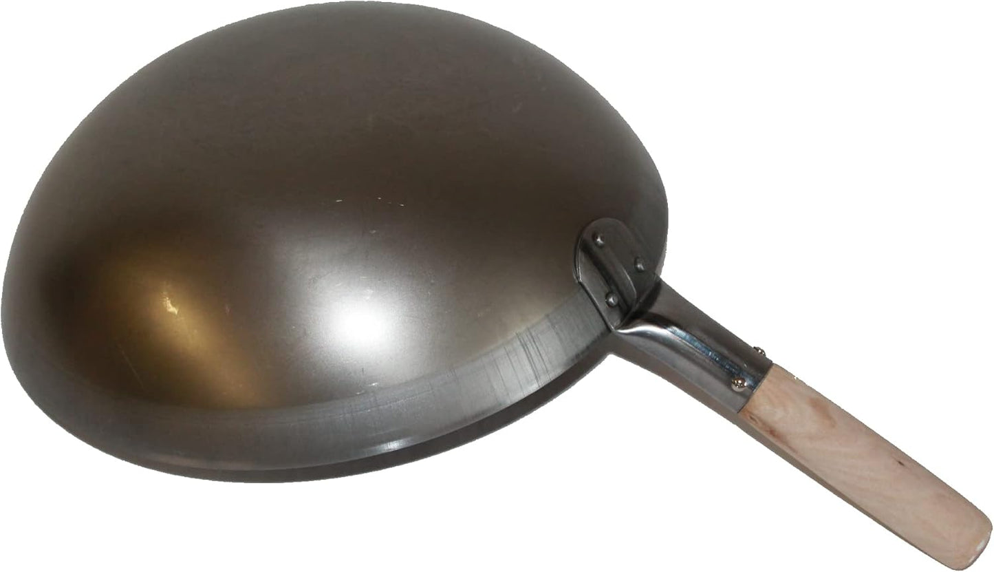 Wokpfanne mit rundem Boden (36 cm) für Gasherde