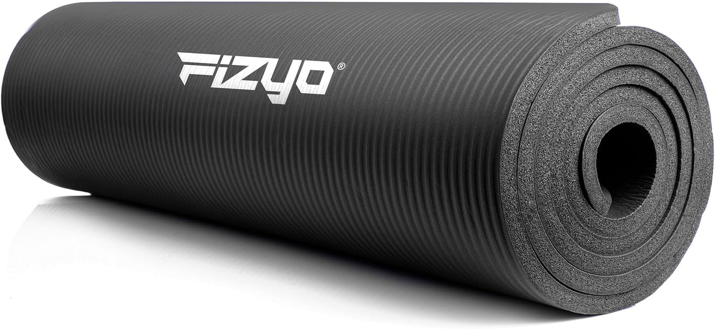 Rutschfeste Yogamatte, 190 x 60 x 1.5 cm, Schwarz 190x60x1.5 cm