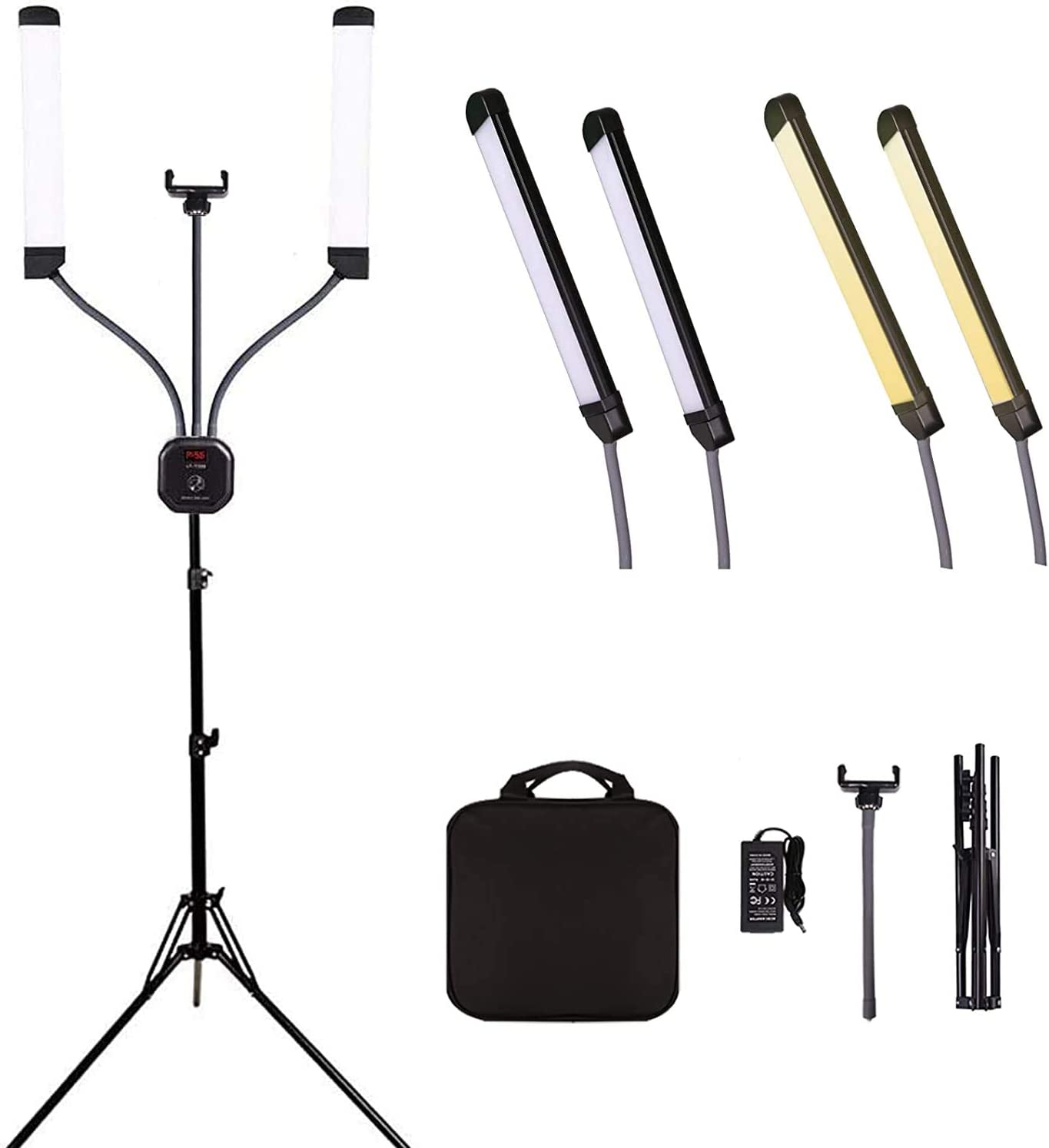 LED Videolicht Fotografie Studio Set, LED Videolicht Fotografie Studio Set, 50W