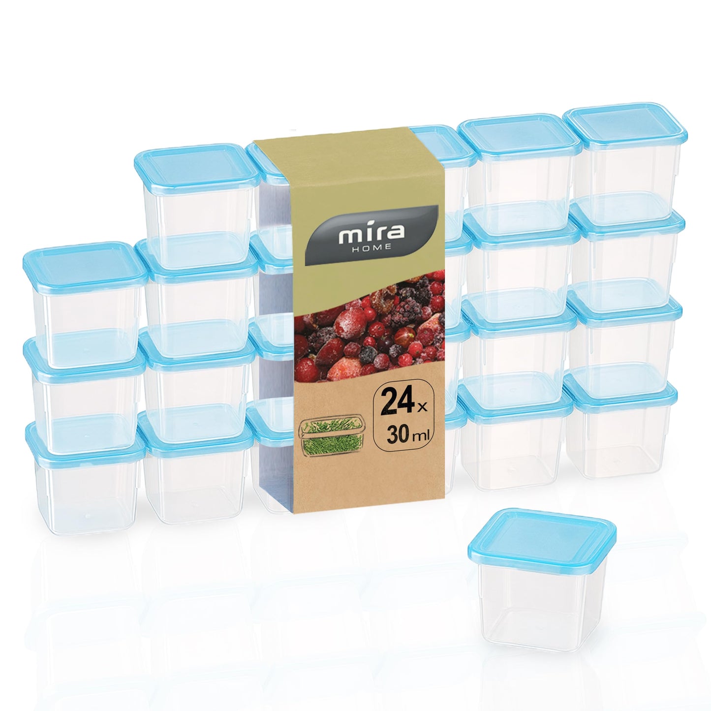 24-teiliges Gefrierdosen-Set, 0,03L (24 Stk)