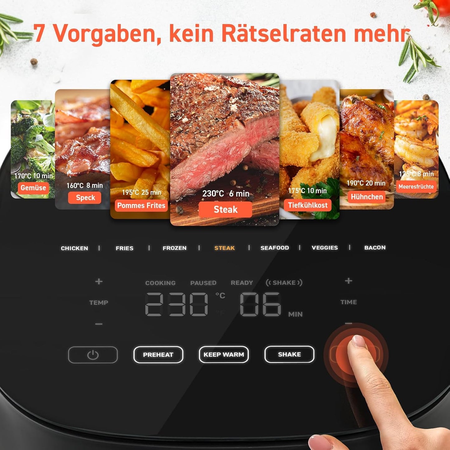 7-in-1 Heissluftfritteuse