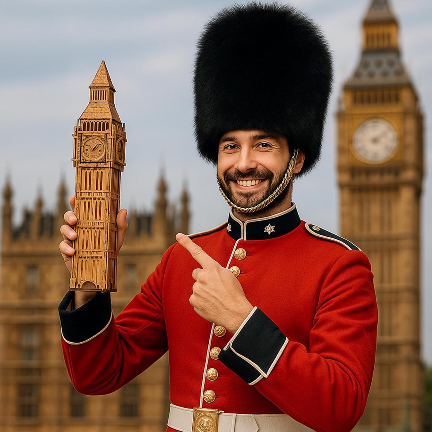 Holzpuzzle Box Big Ben
