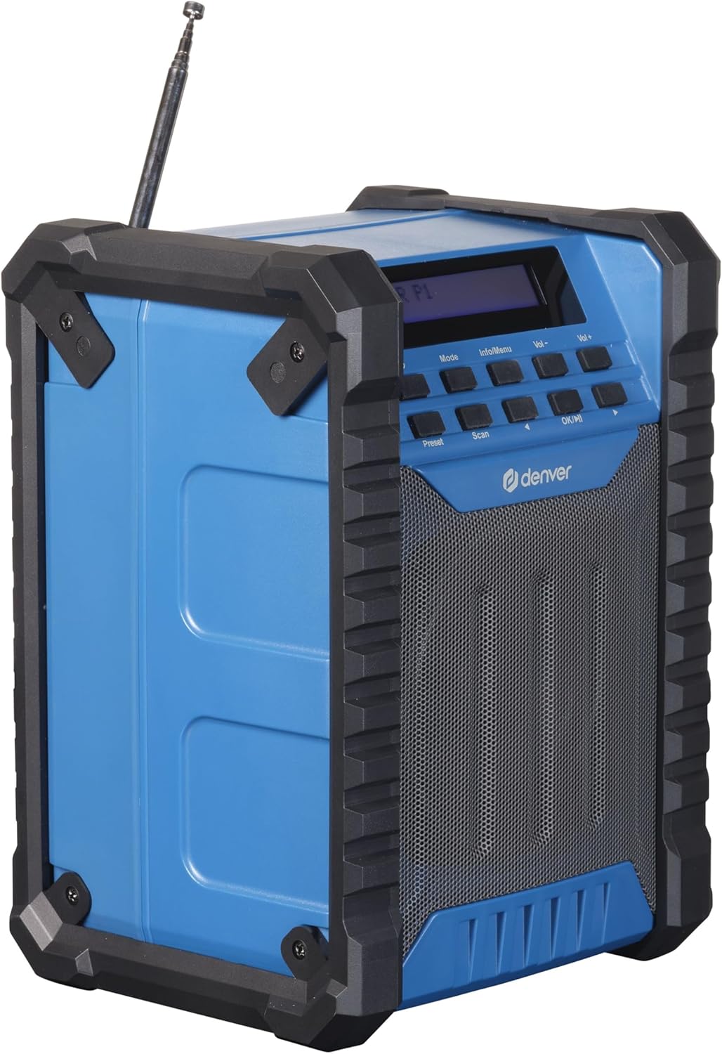 Baustellenradio mit DAB+/Bluetooth, IP54, USB-C/AUX