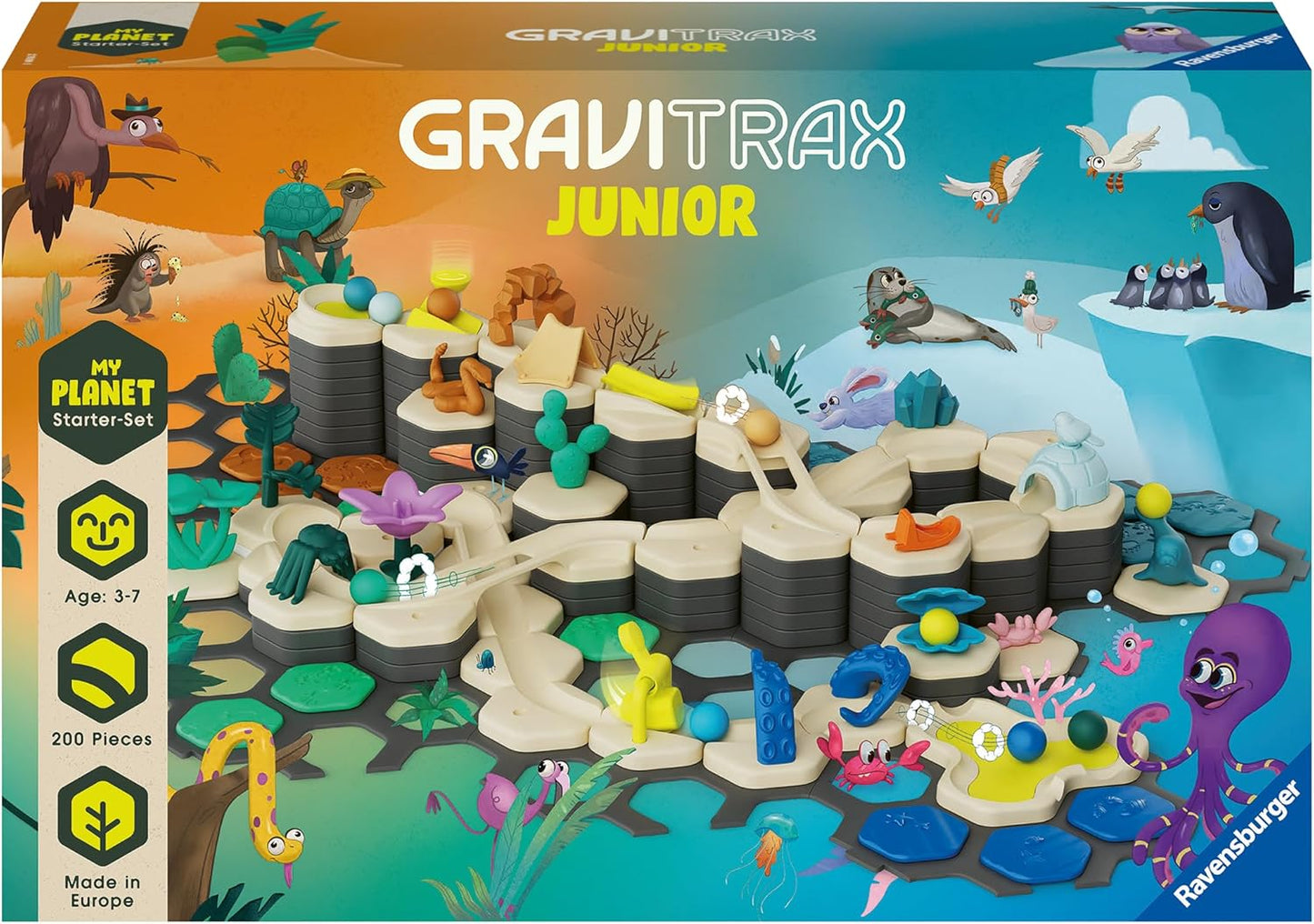 GraviTrax Junior XXL Starter-Set Murmelbahn ab 3 Jahren, Single