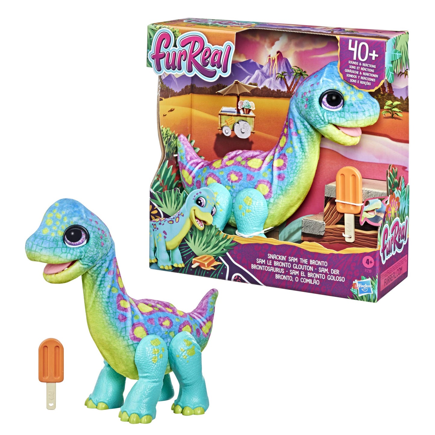 FurReal Sam, der Brontosaurus, Kuscheltier