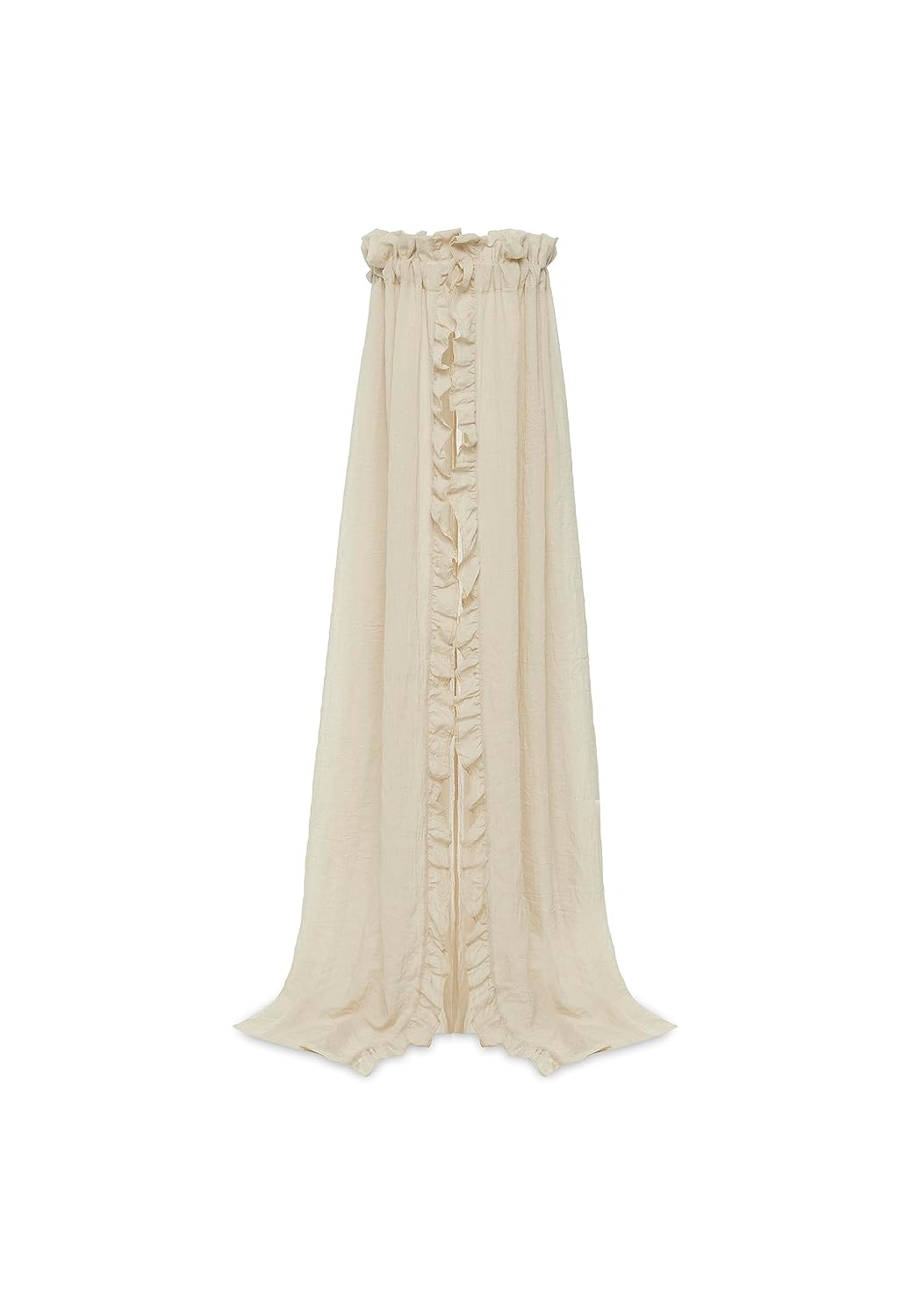 Betthimmel Vintage, Ruffle, Nougat 155 cm
