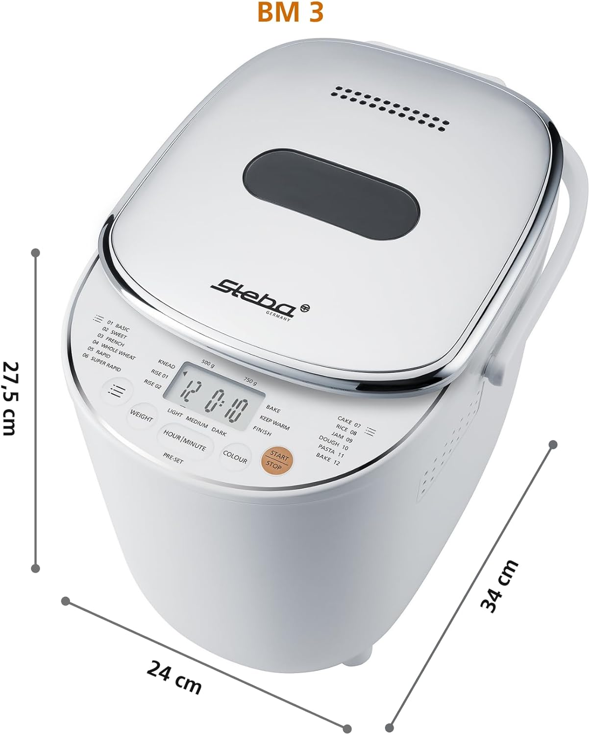 Brotbackautomat NP BM 3 mit 12 Programmen