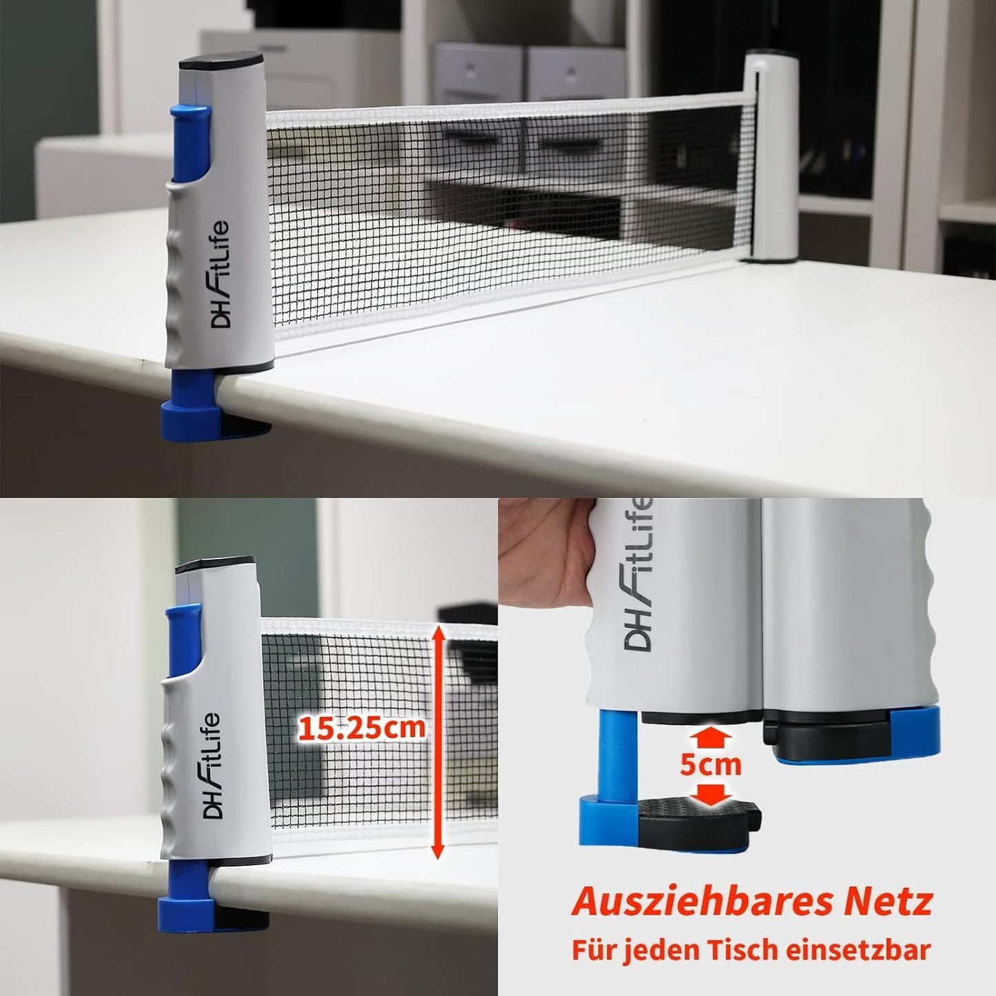 7-teiliges Tischtennisschläger Set