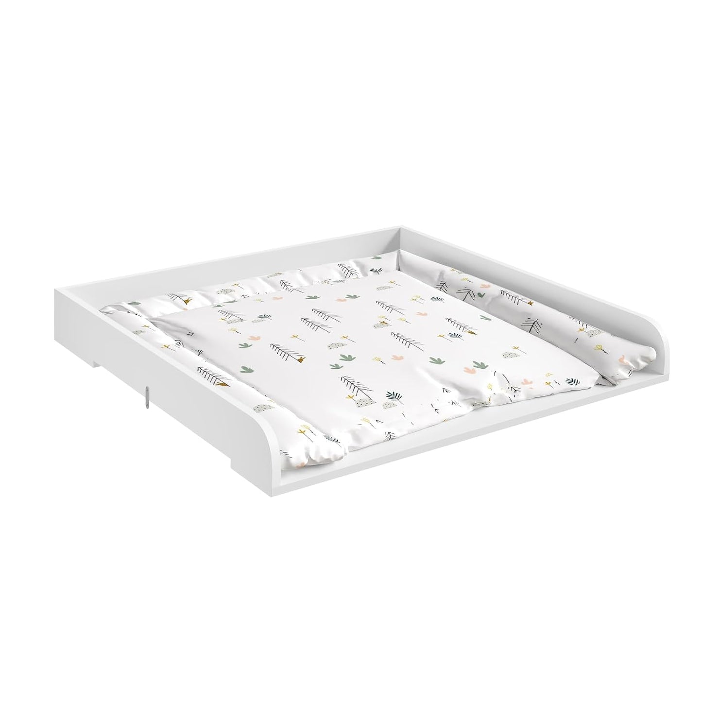 Wickelaufsatz für Wickelkommode mit Sicherheitsgurt, 80x10x80