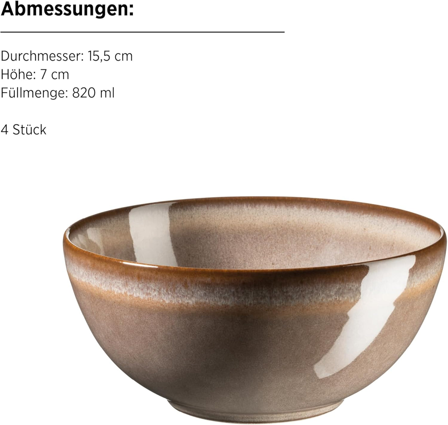Smokys Frühstücksset im Scandi Look, Braun