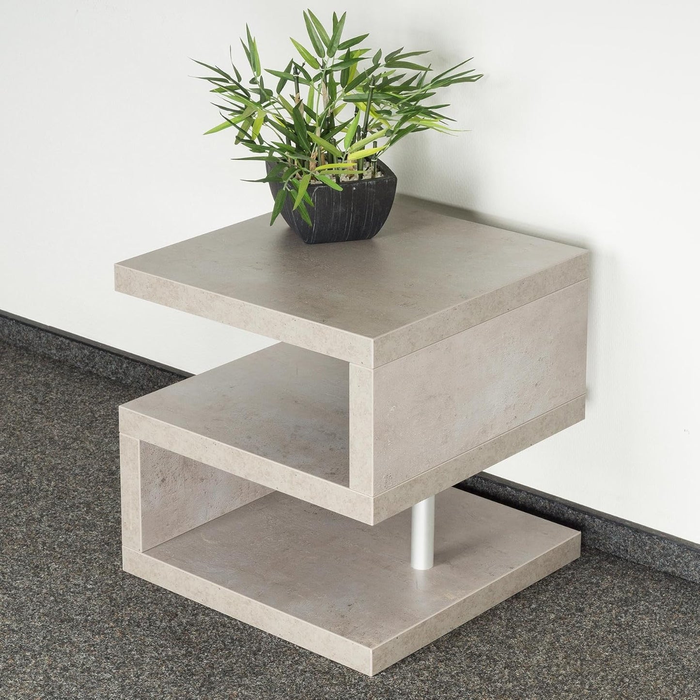 Couchtisch Sigi in Betonoptik (44 x 44 x 44 cm), Betonoptik