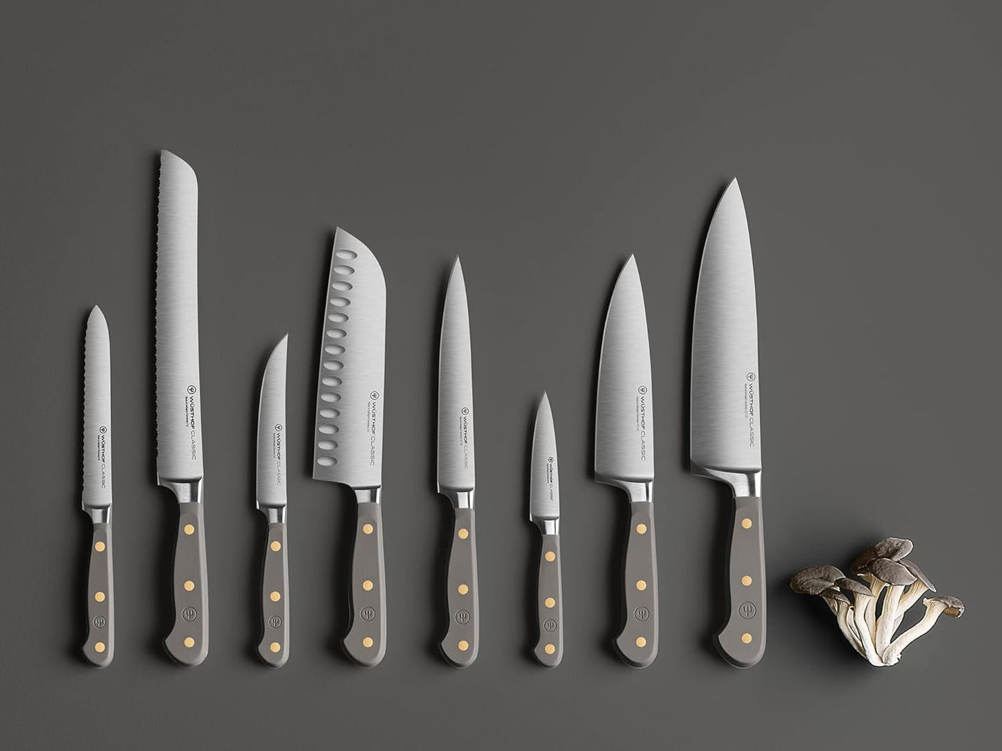 Classic Santokumesser, Velvet Oyster 17 cm