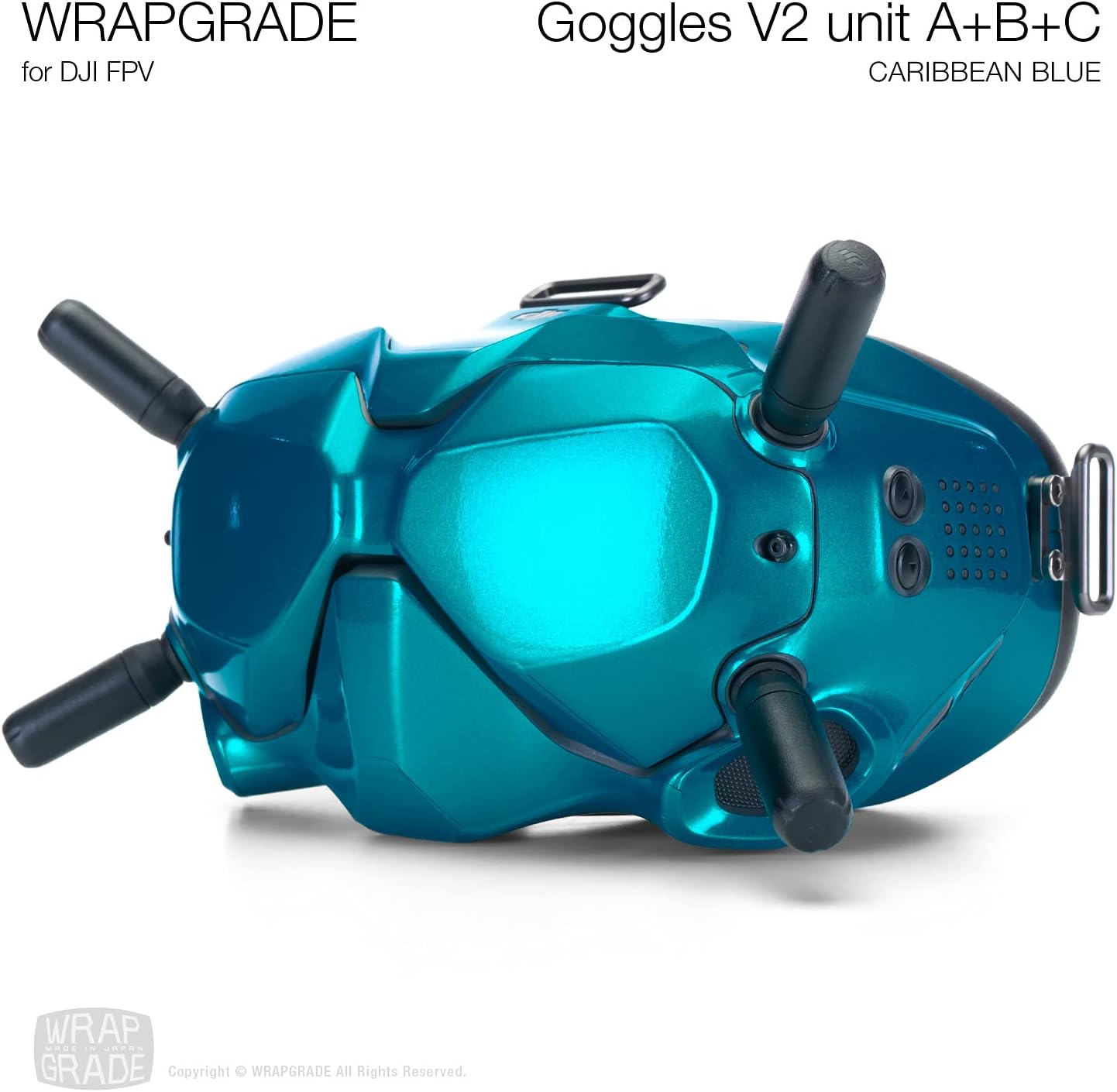 Schutzfolie für DJI FPV Goggles V2, Caribbean Blue