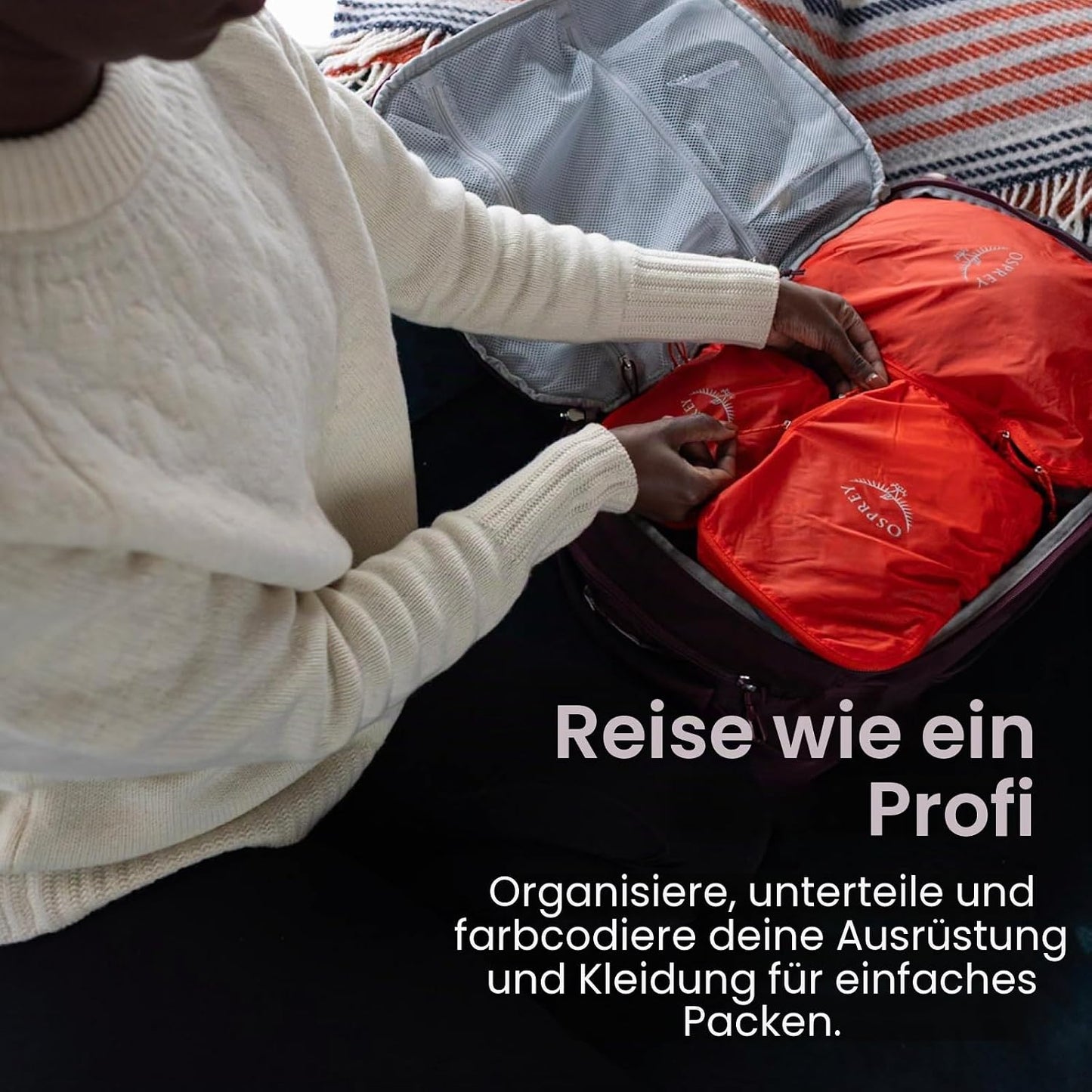 Ultraleichter Packwürfel 4L, Waterfront Blue M - Fassungsvermögen 4L