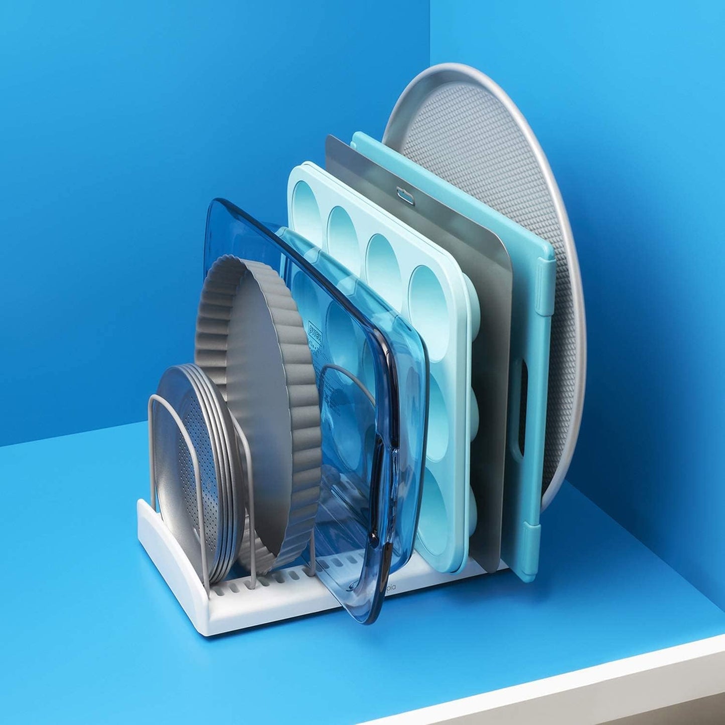 Schrank-Organizer mit Trennwänden, Bakeware Rack