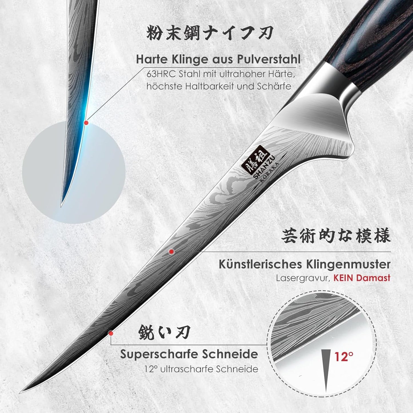 Filetiermesser, Filetiermesser