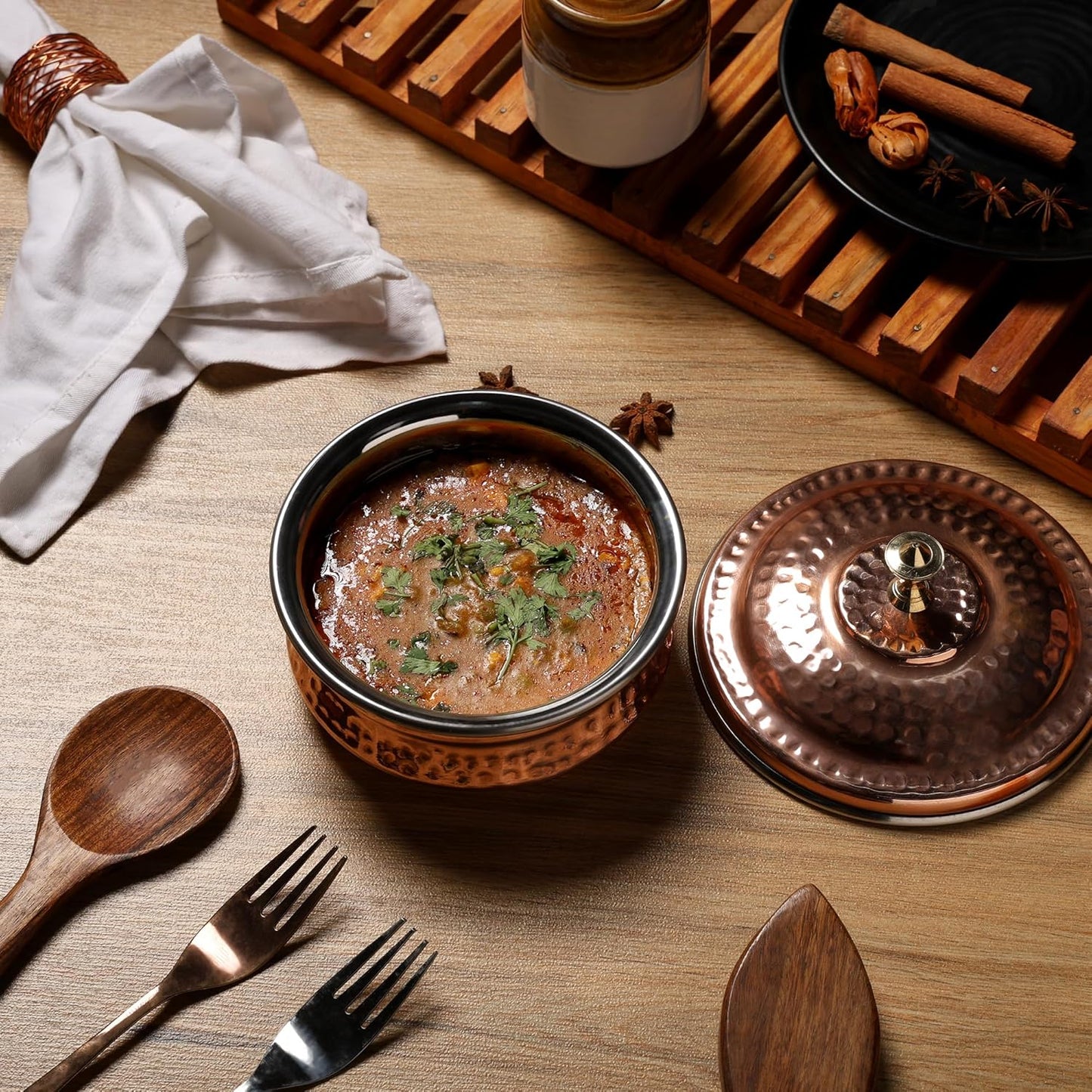 2-teiliges Servierschalen-Set für Curry, Biryani & Beilagen, No: 1 (15 cm)