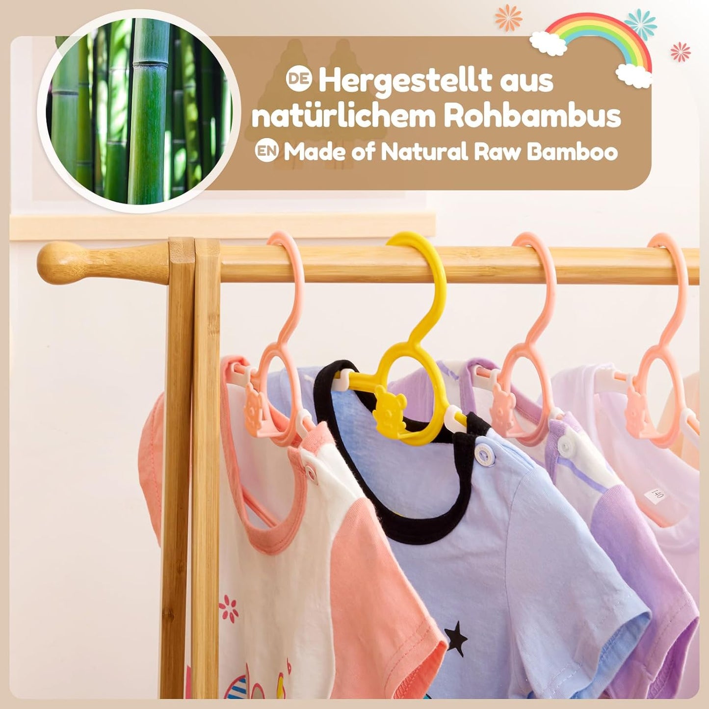 Kinder-Kleiderständer, Natur