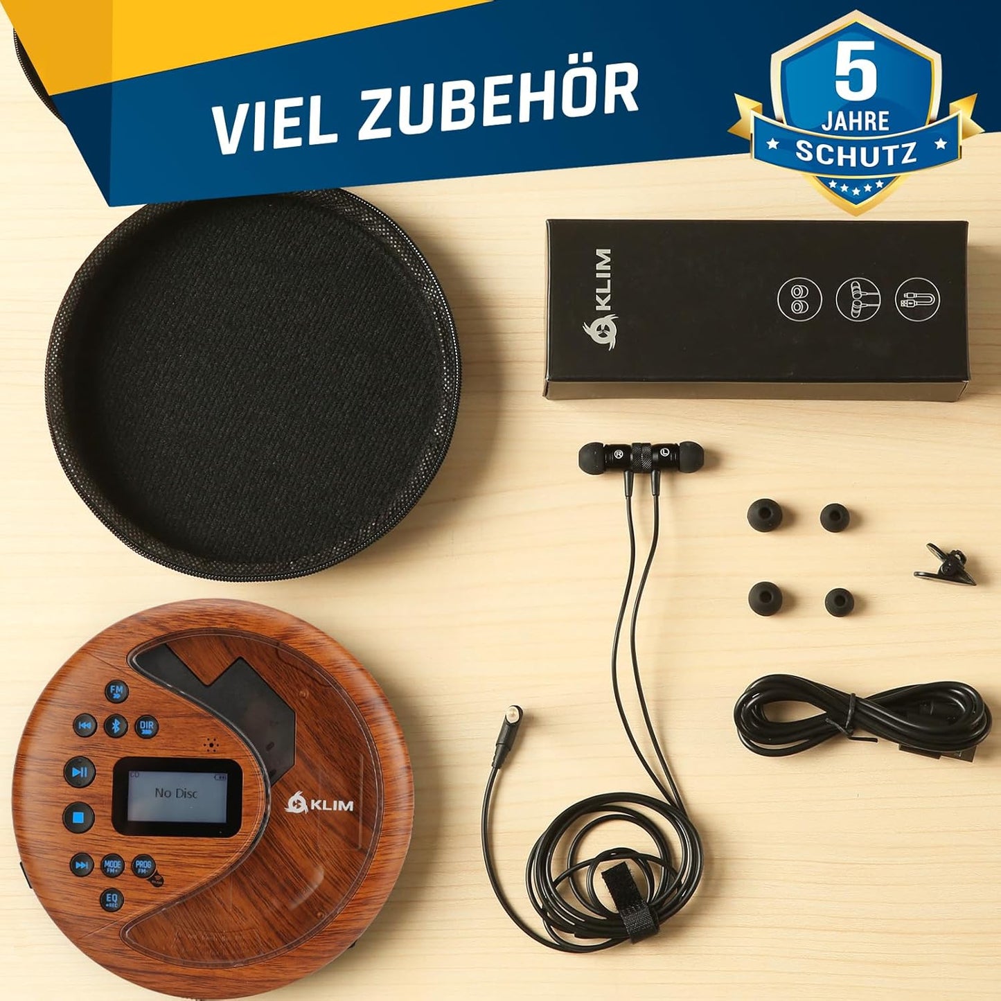 Tragbarer CD-Player mit Bluetooth