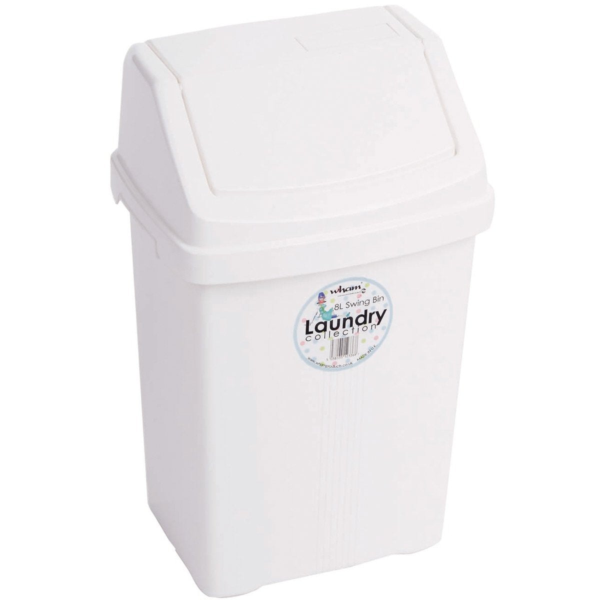 2 x Schwingdeckeleimer, Weiss 2 x 8 Liter