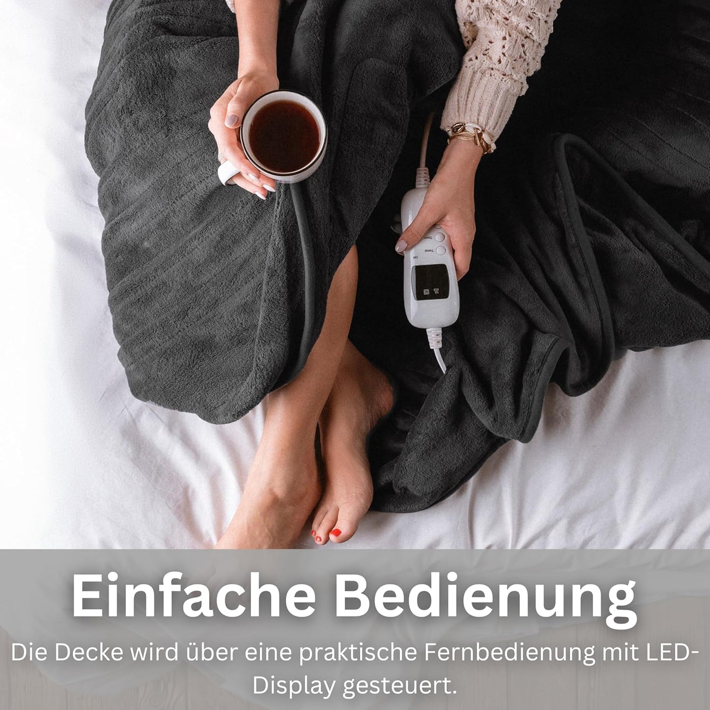Elektrische Heizdecke mit Abschaltautomatik