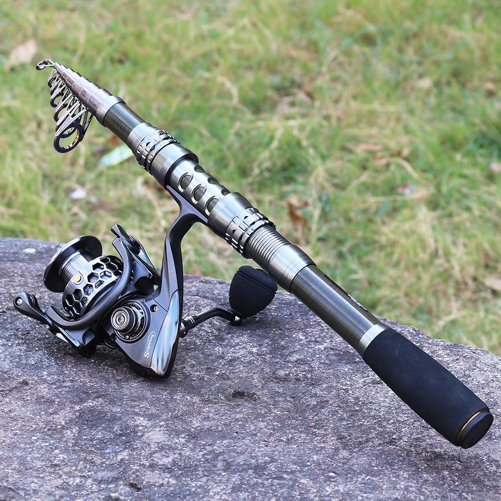Teleskopangel-Set für Süss- und Salzwasser 2,7 m, Angel-Komplettsets ohne Tragetasche, 2,7M