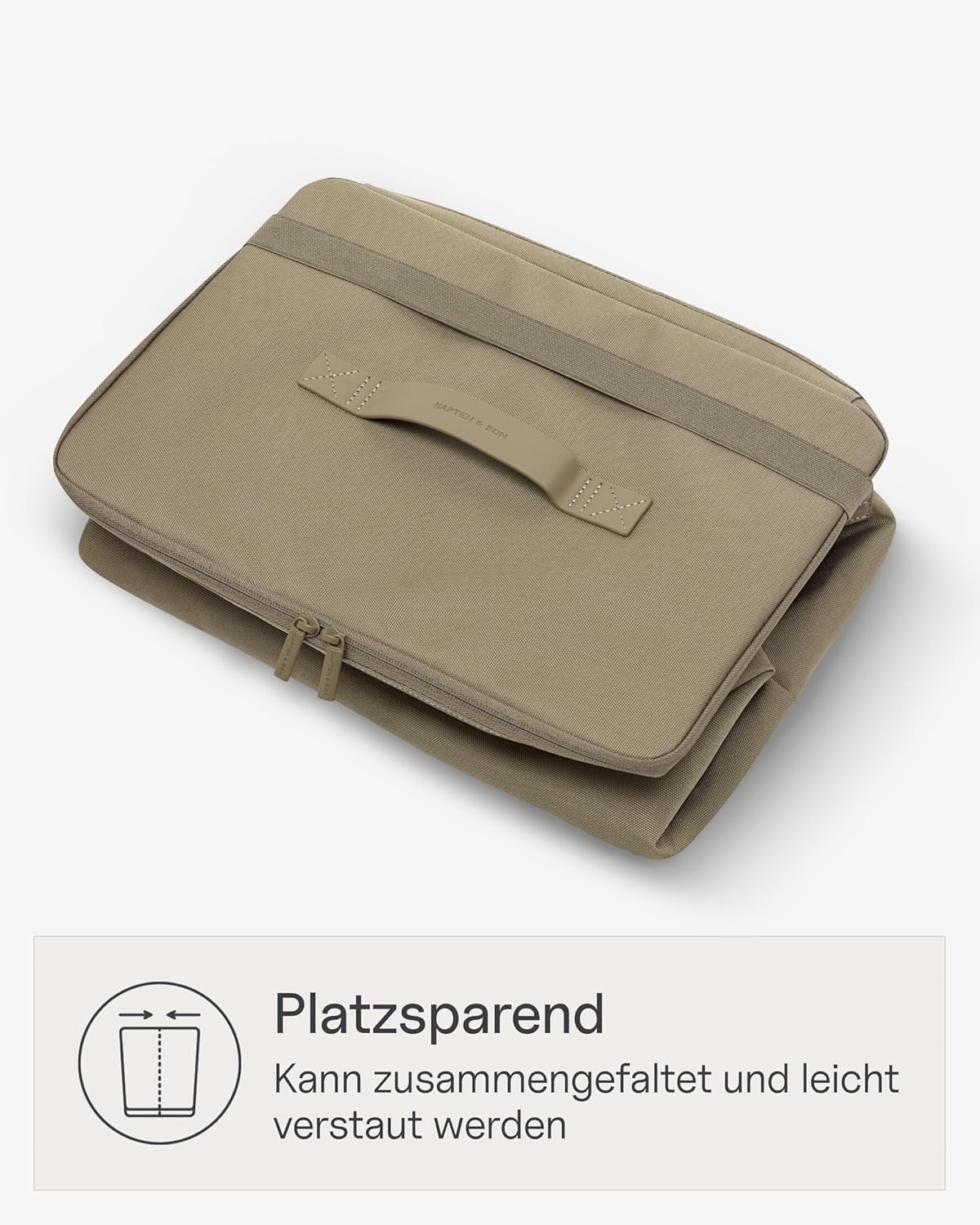 Vaasa Kühltasche für Einkaufskorb, Dusty Khaki Cooling Inlay Large