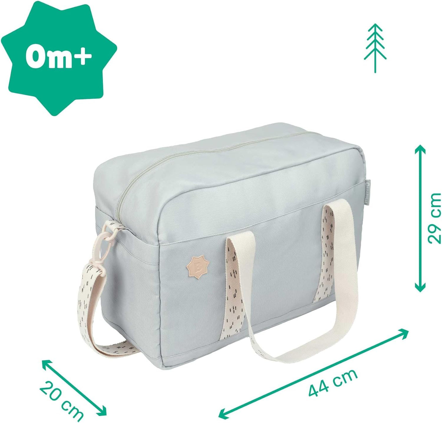 Wickeltasche Bowling mit Wickelauflage, Grau
