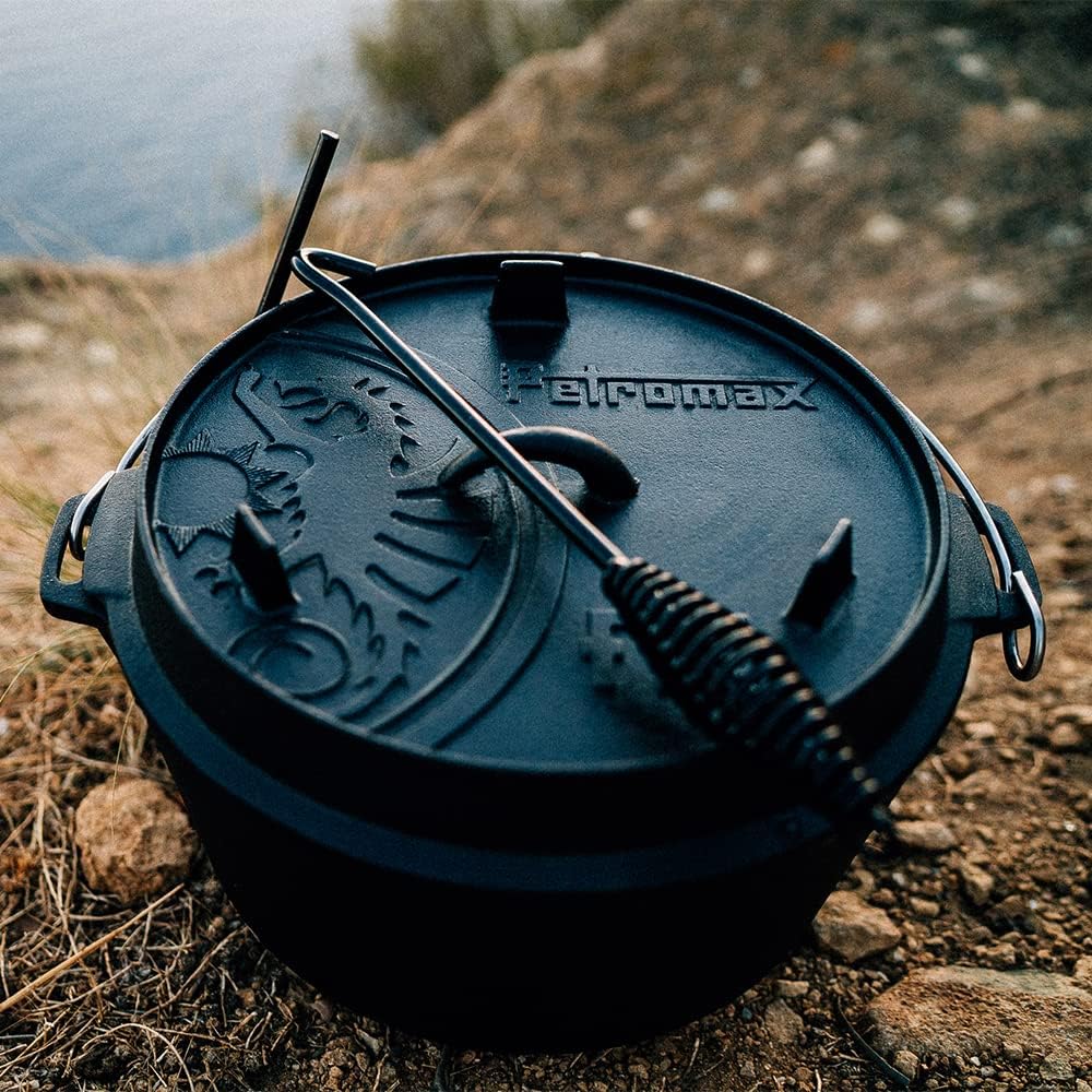 Dutch Oven Set mit Deckelheber und Standfüssen